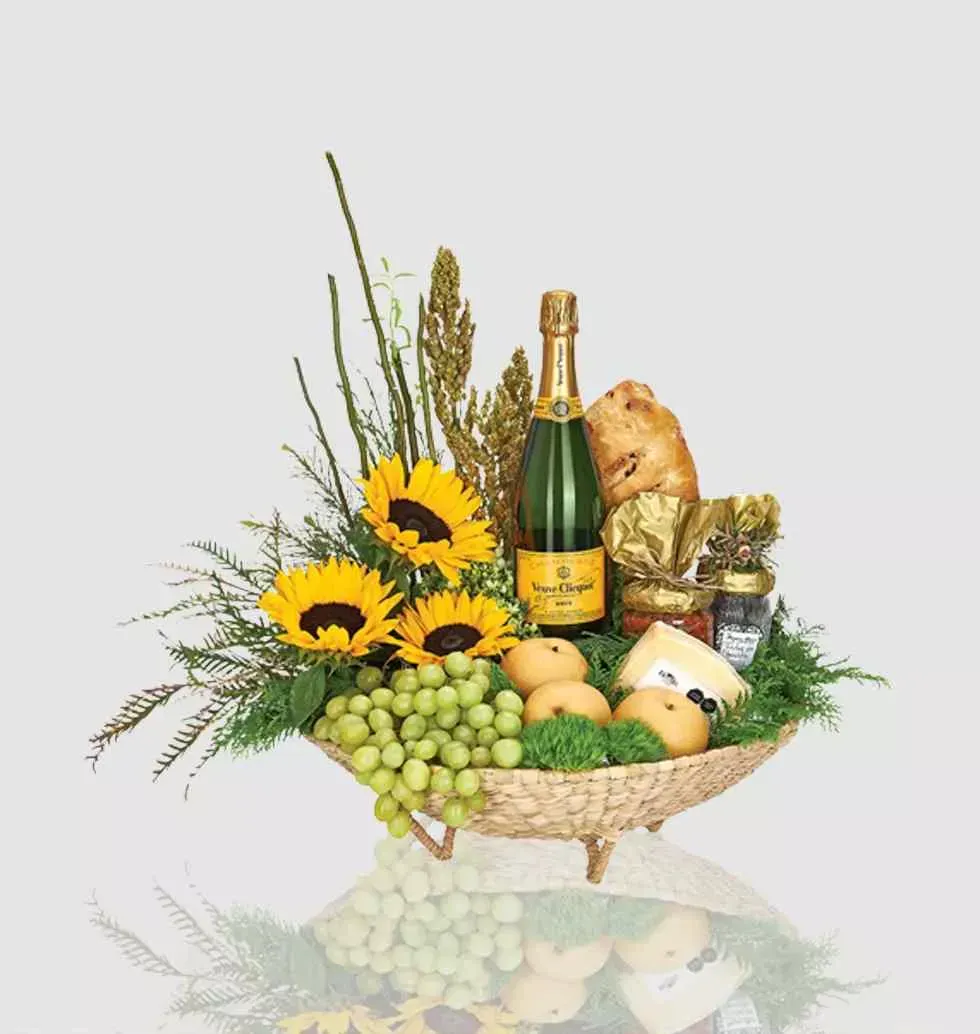 Sunflower Splendor Gift Basket