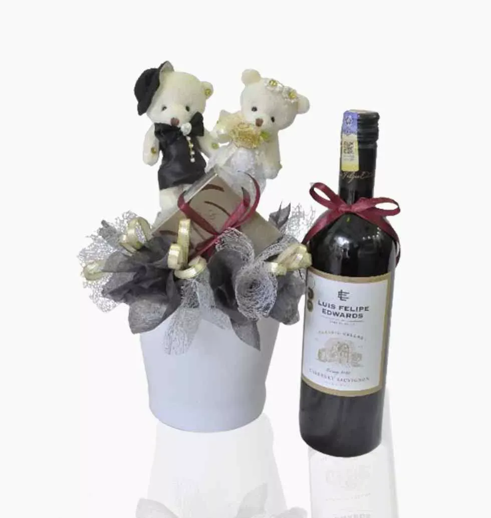 Chocolate and Wine Gift Set