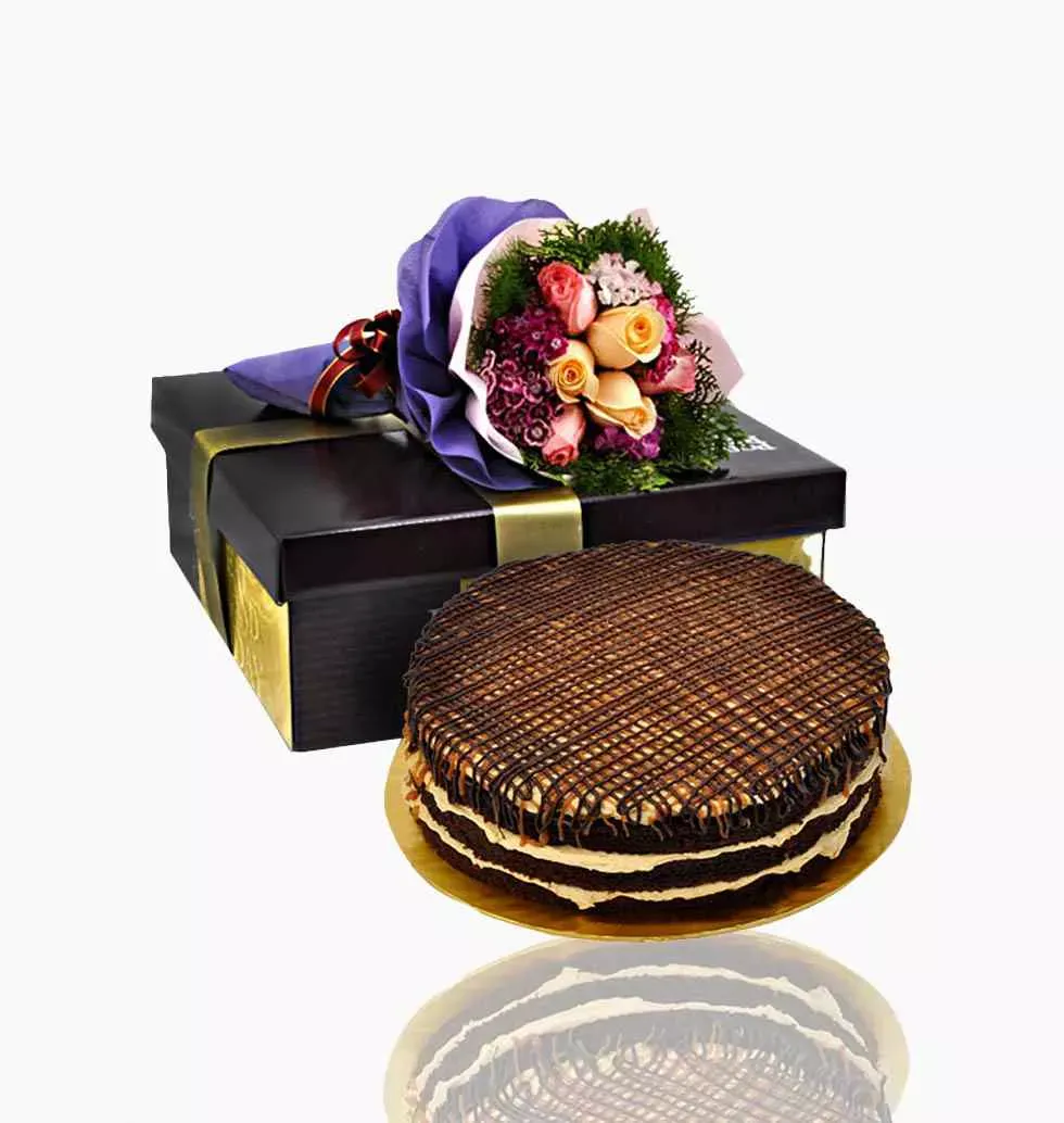 Flower & Cake Gift Box