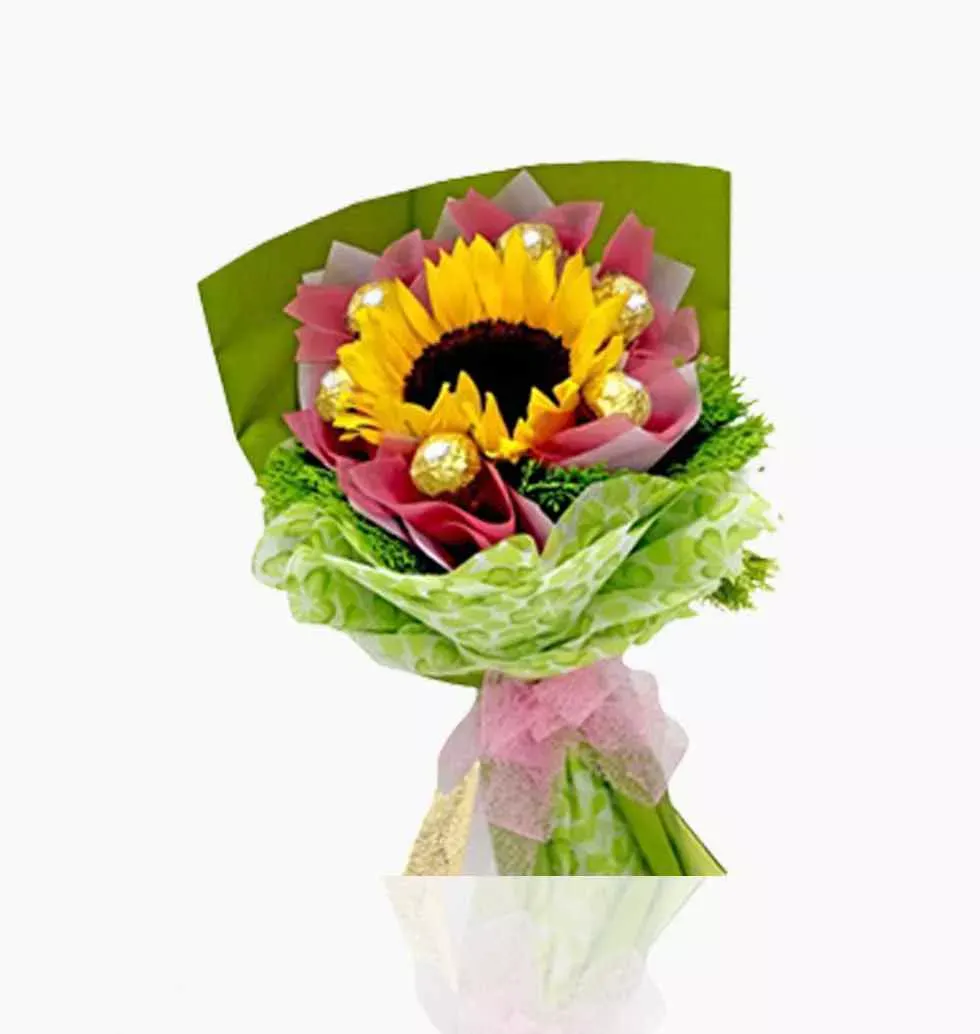 Chocolate Bouquet with Sunflower