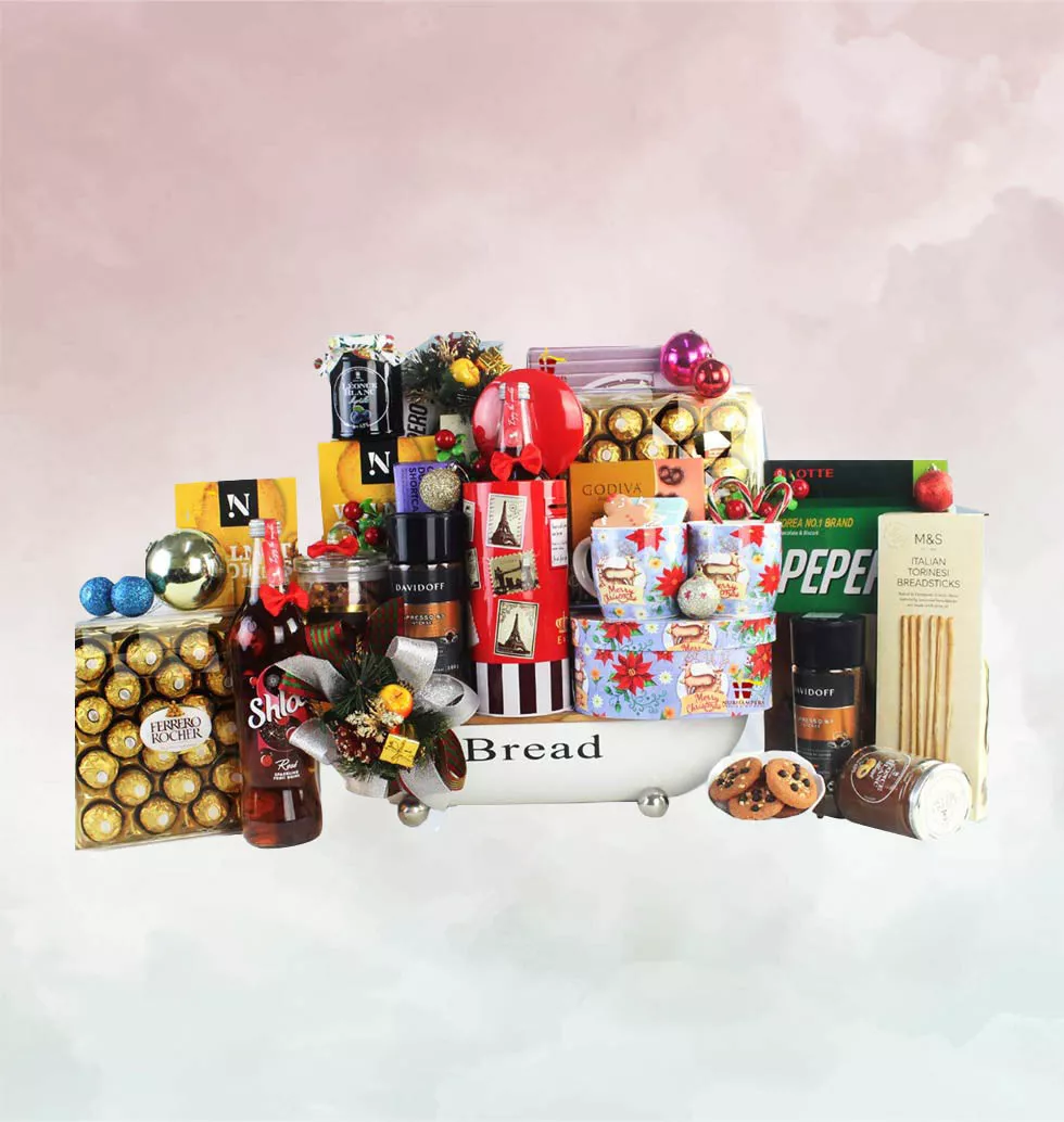 Sparkling Chritmas Hamper And Goodies
