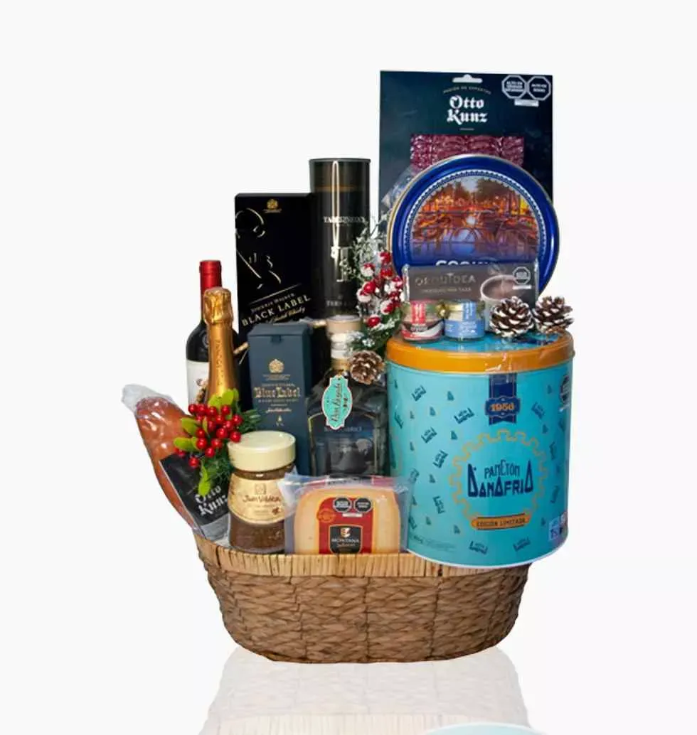 Exclusive Basket Of Liquor with Snacks