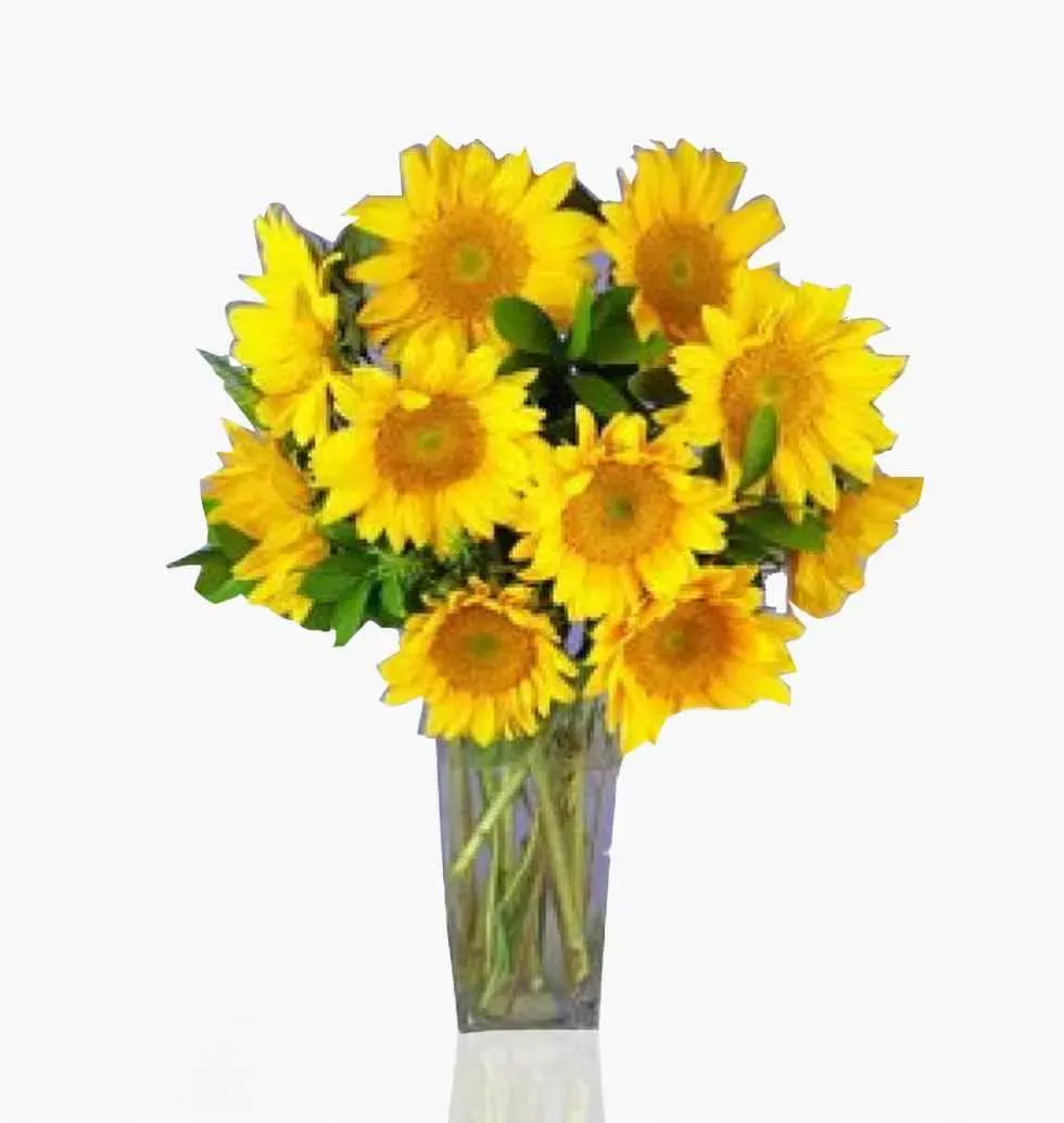 Vase Of Sunflower