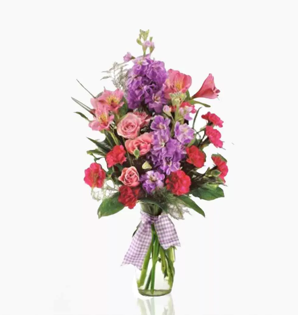 Fragrant Flowers In Vase