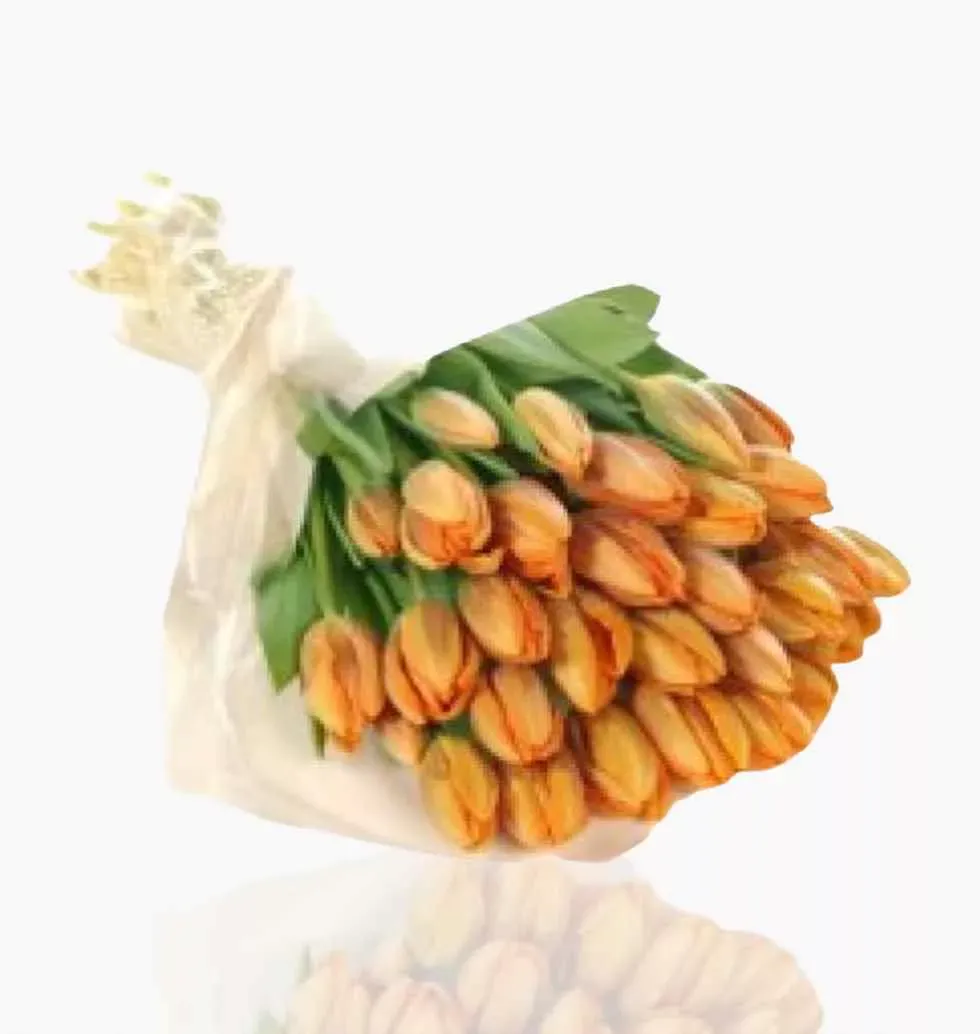 Gift Of Orange Tulips
