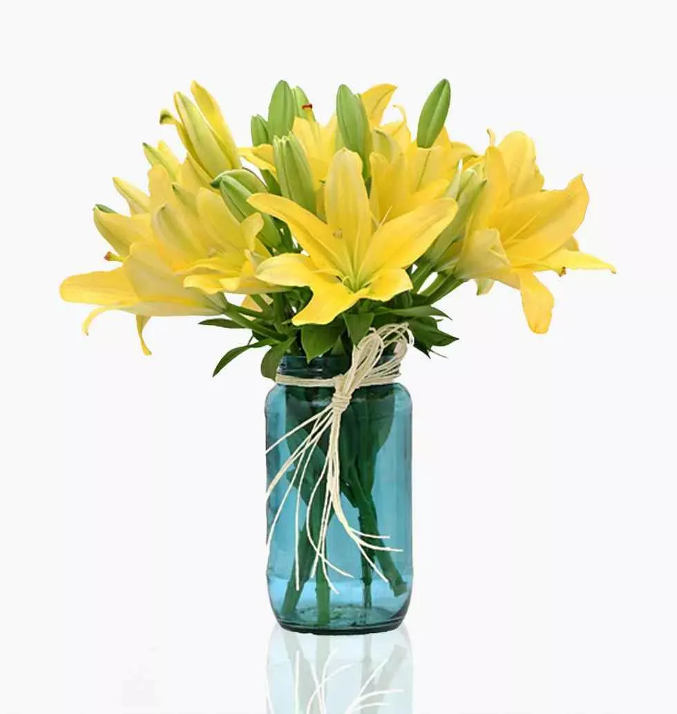 A Vase With Lilies