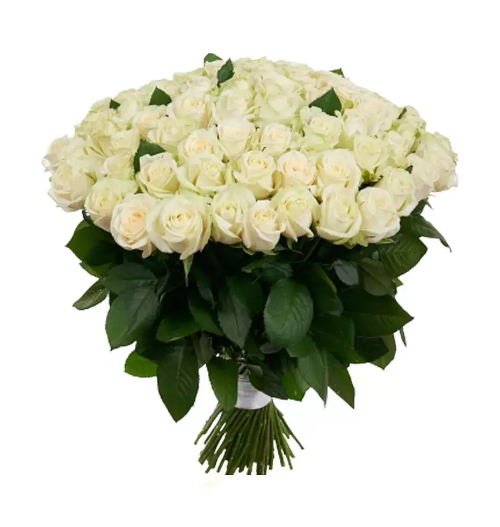 Bouquet "101 White Roses."