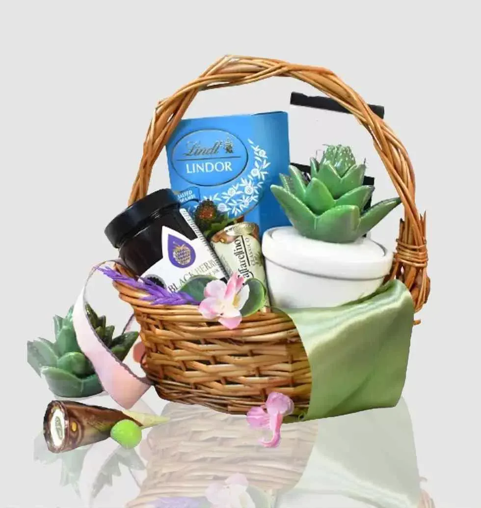 Delightful Flower Gift Basket