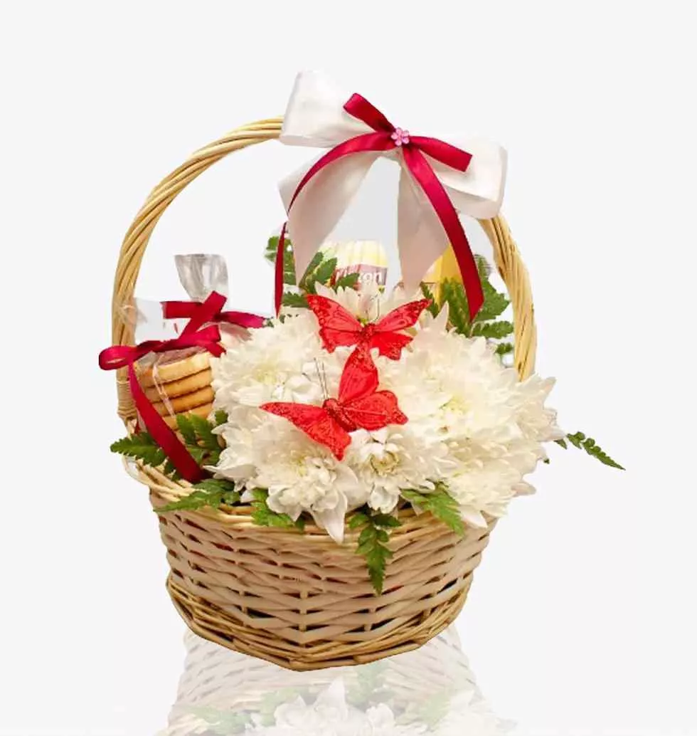"Cream" Gift Basket