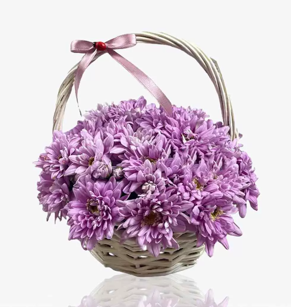 "Flower Gift" In A Basket