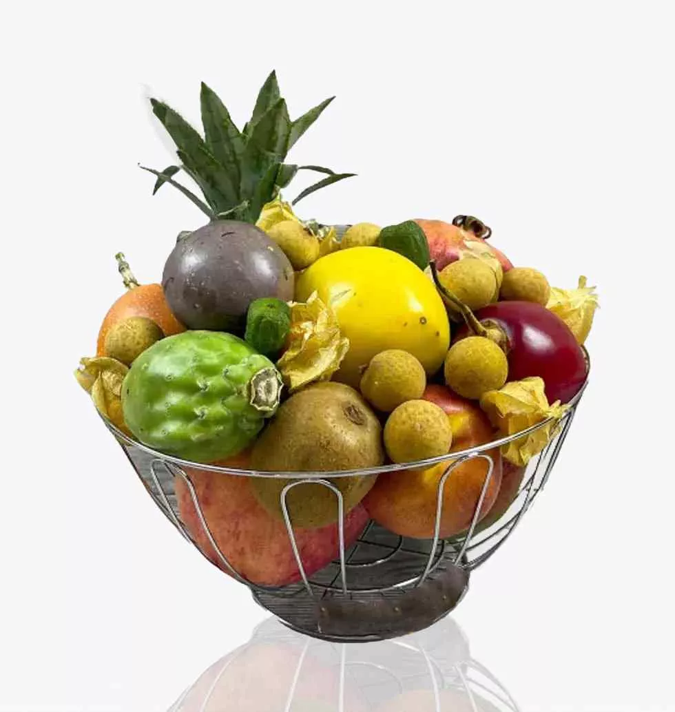 "Exotic Vase" Fruit Set