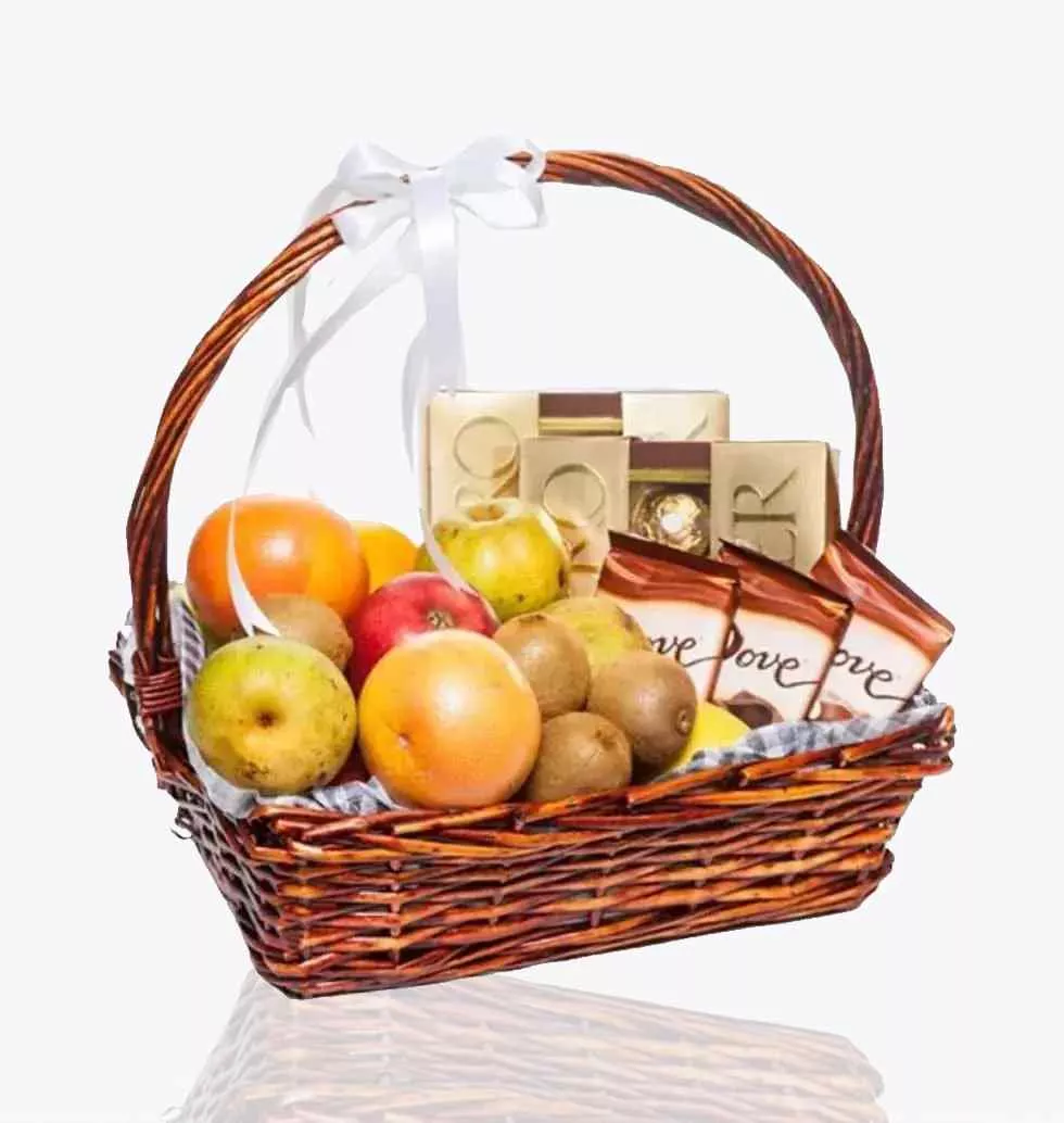 Fruit & Sweets Gift Basket