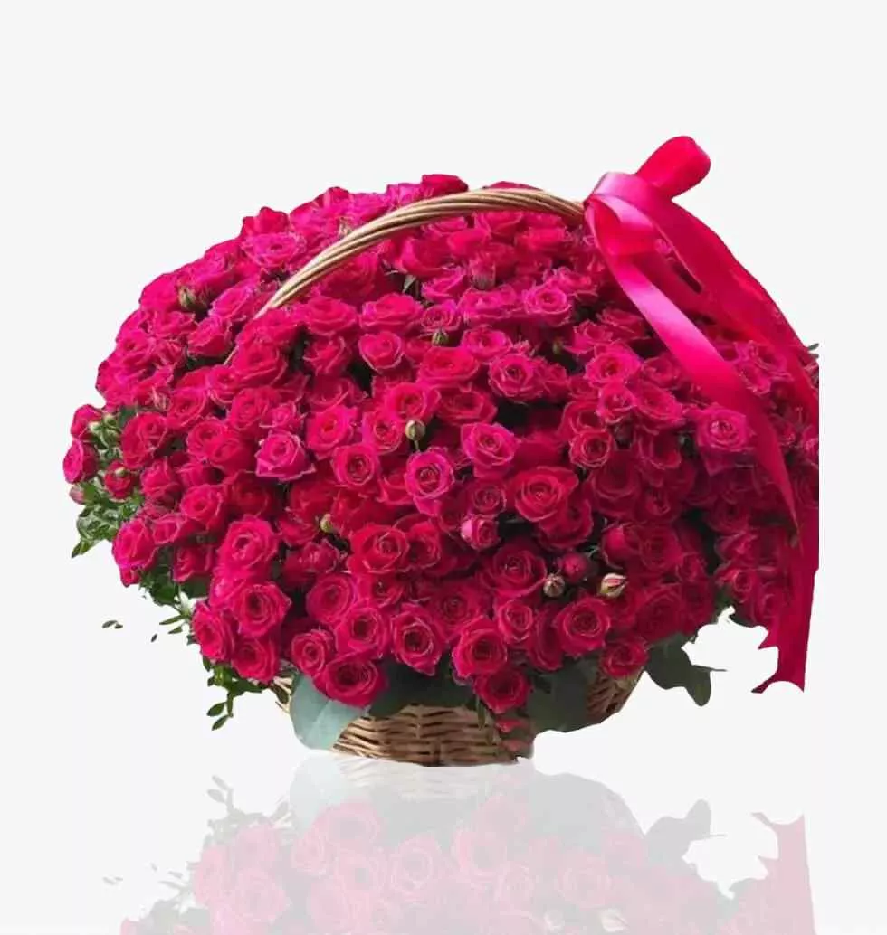 Basket Rose Raspberry