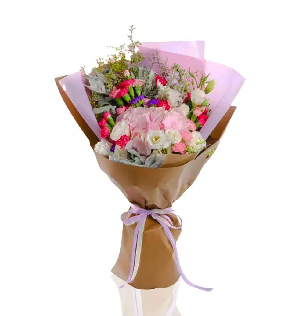 Order Love With Hand Bouquet To Singapore