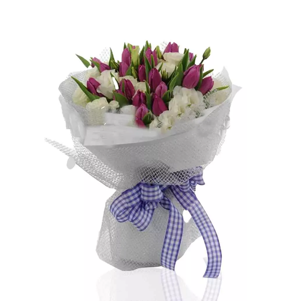 Order Garden Of Tulips:Bouquet To Singapore