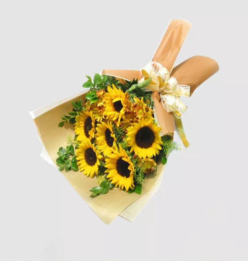 Order Sunlight In A Flower Bouquet To Singapore