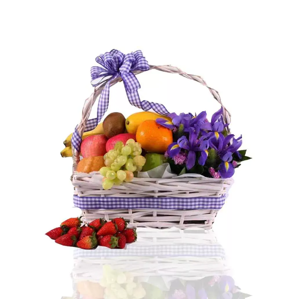 Order Fruit And Flower-Filled Basket To Singapore