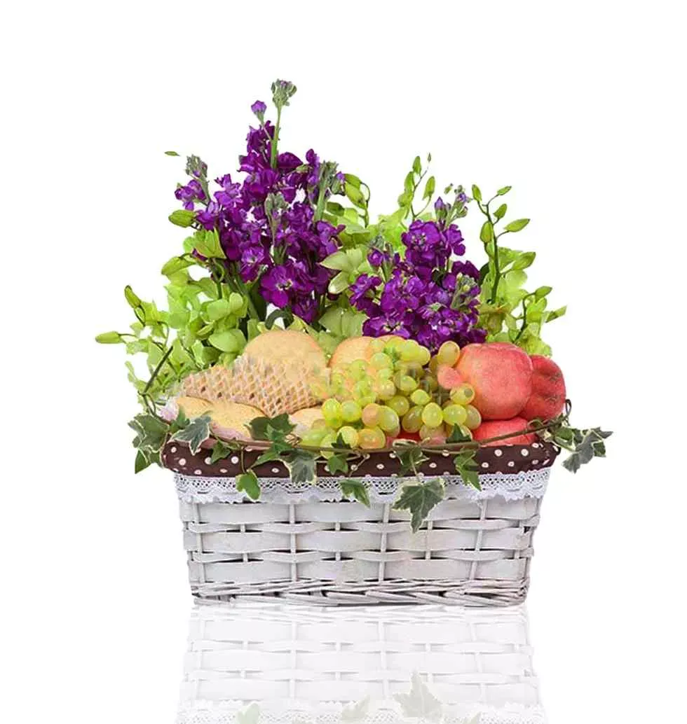 Order Seasonal Flower Basket To Singapore