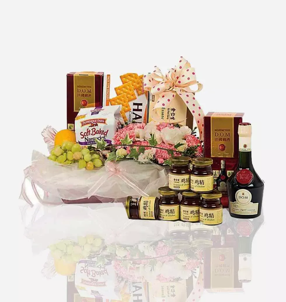 Order Lovely Gifts In A Basket To Singapore