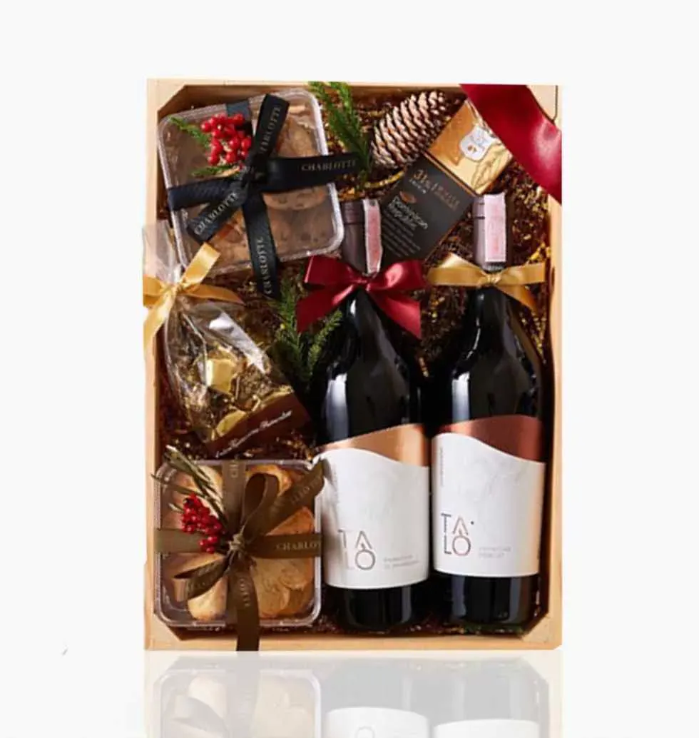Chocolate Temptation And Wine Box