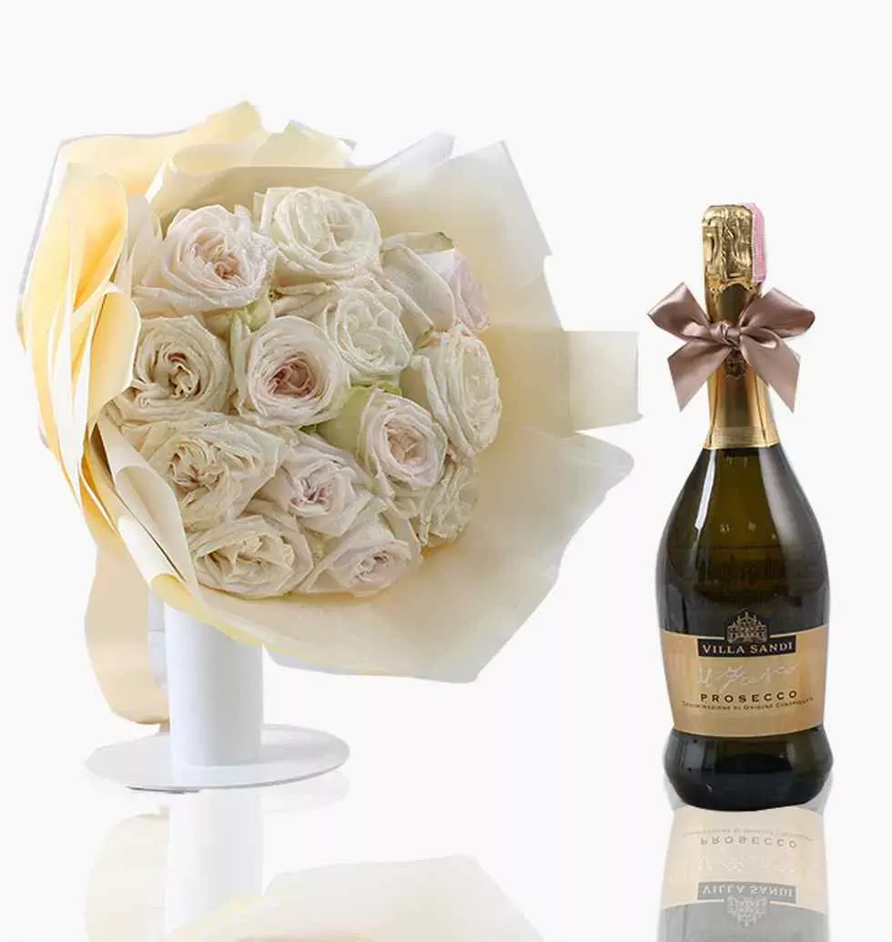 The Wine And Bouquet Set