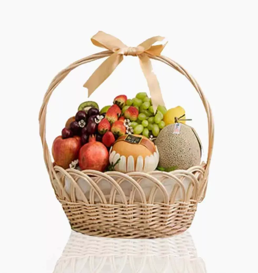 Premium Fresh Fruit Basket