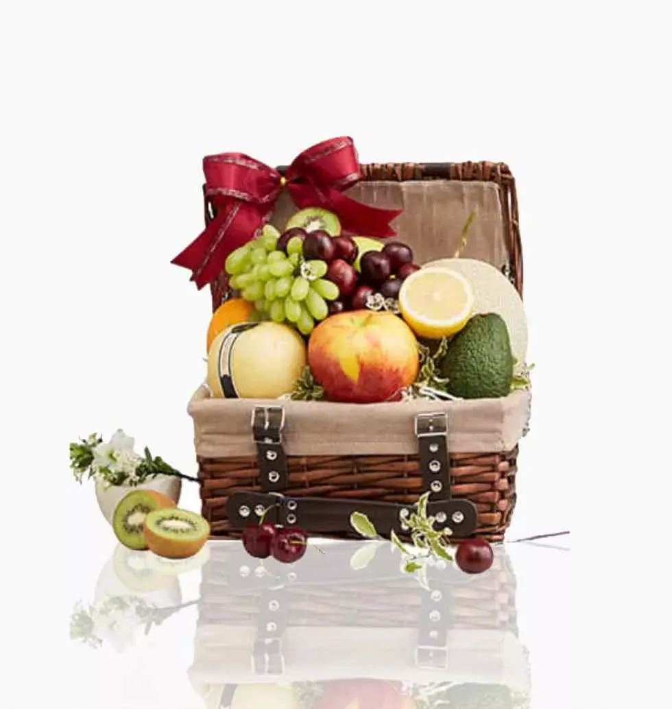 Basket With Fresh Fruit