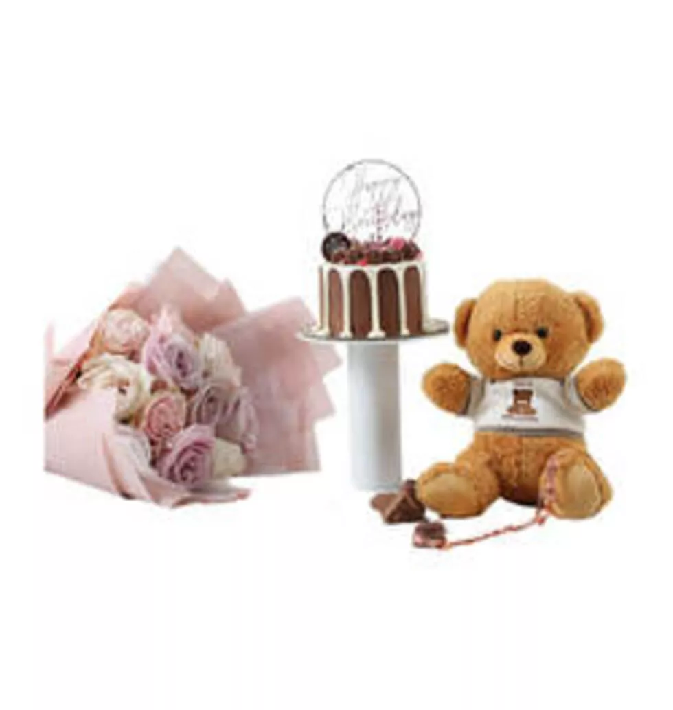 Floral Teddy Cake Combos
