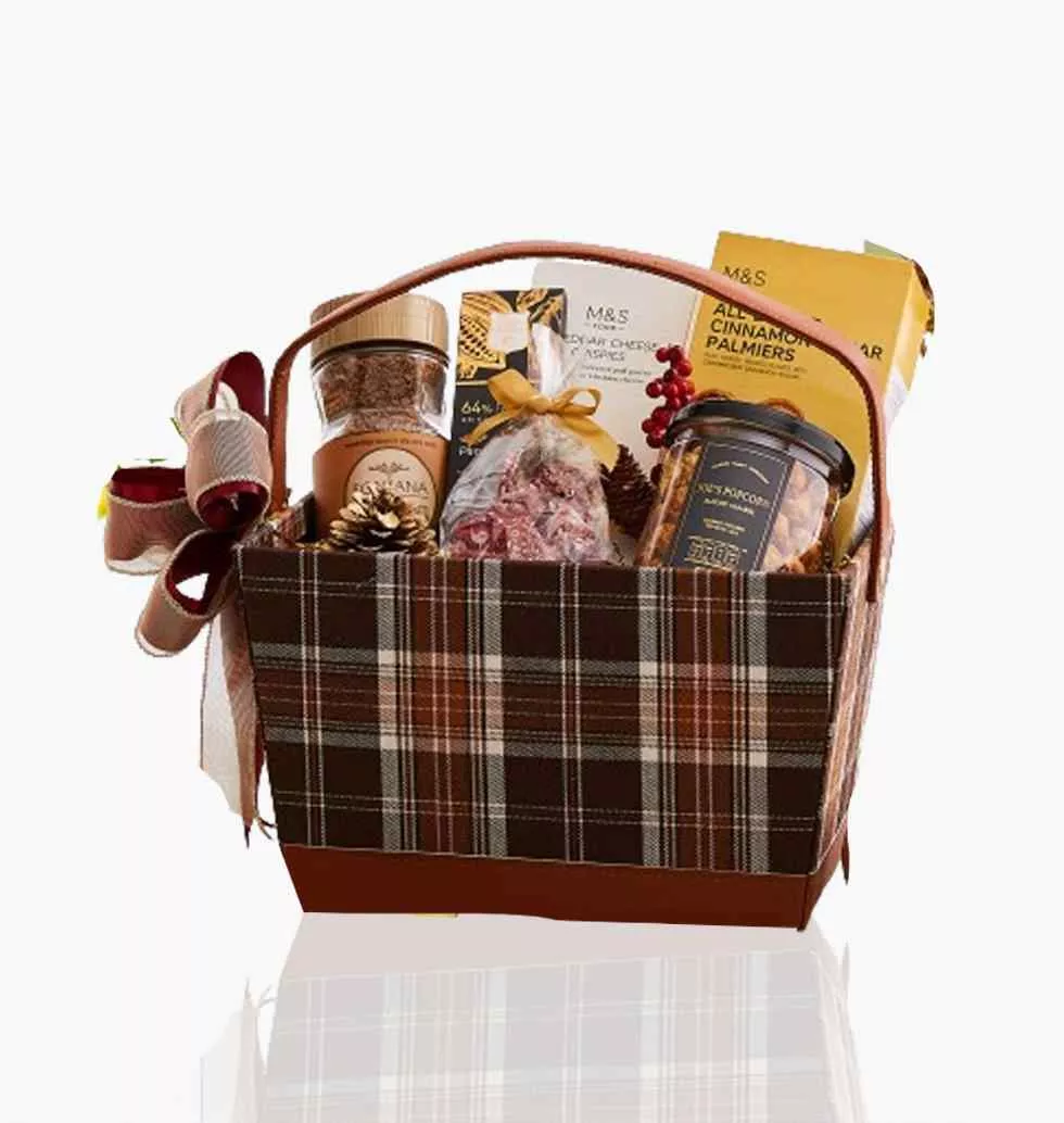 Gourmet Delights Deluxe Gift Basket