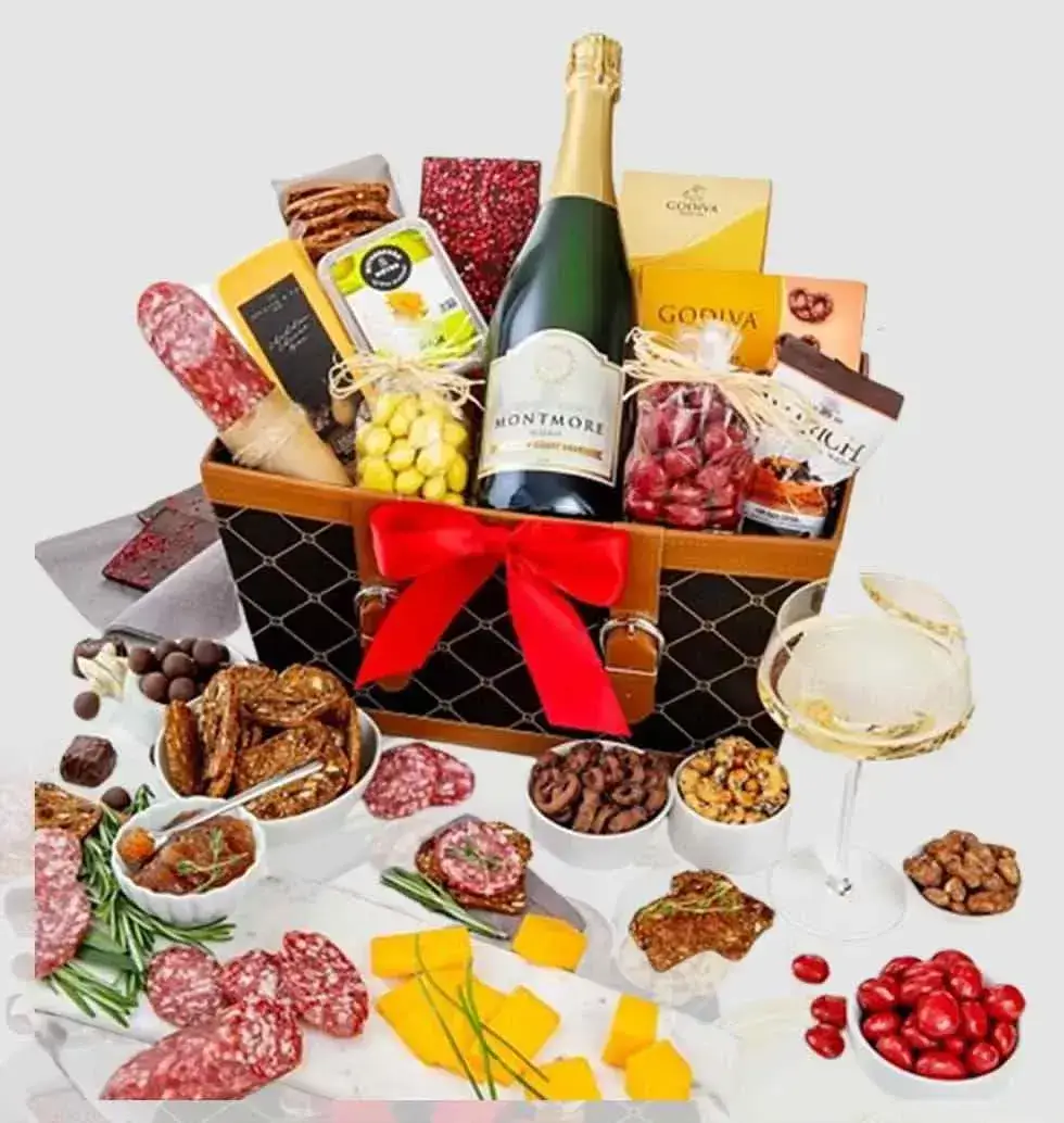 Gift Basket With Champagne