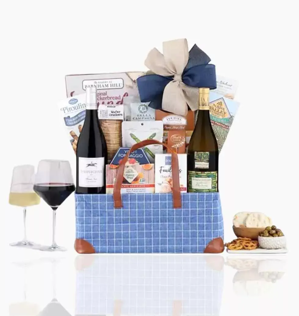 Napa Valley Wine and Artisan Cheese Gift Set