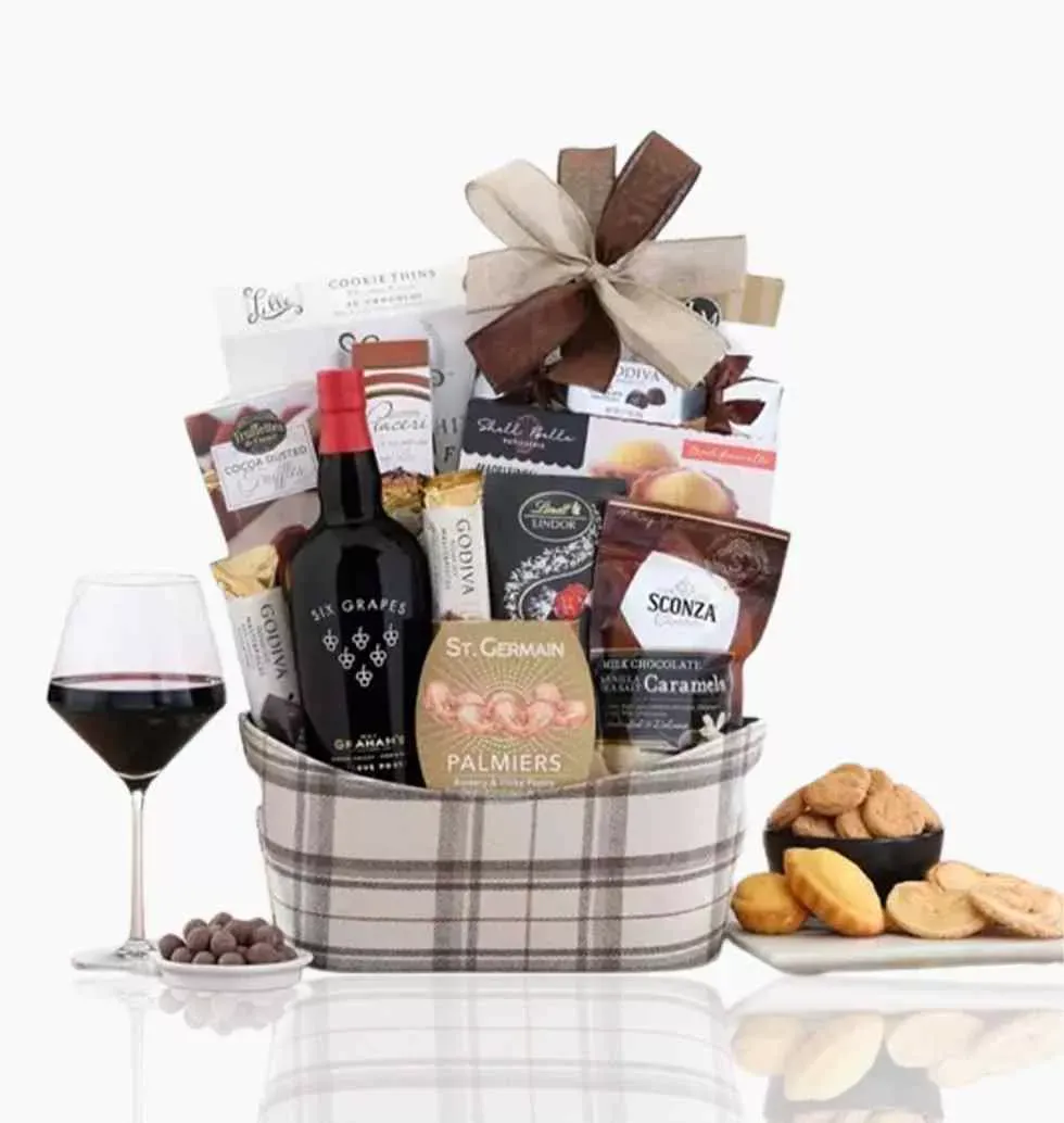 Delicious Delights Wine And Chocolate Gift Set