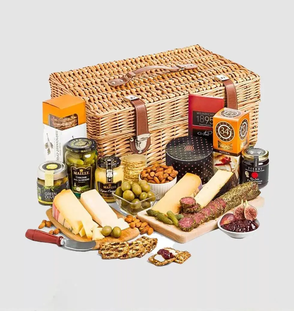 Delicious Cheese And Savoury Basket