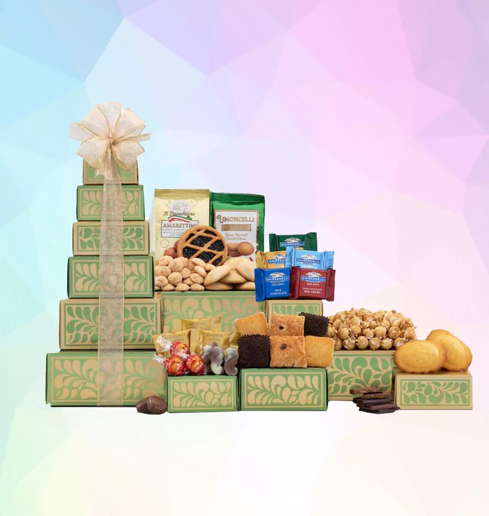 Fantabulous Ghirardelli, Lindt And Sweets Gift Tower