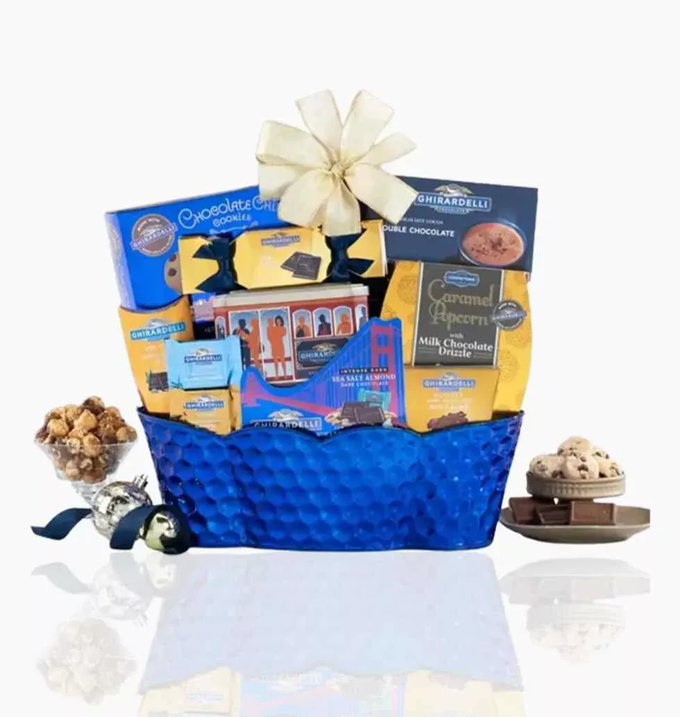 Tasty Ghirardelli Collection Chocolate Gift Basket