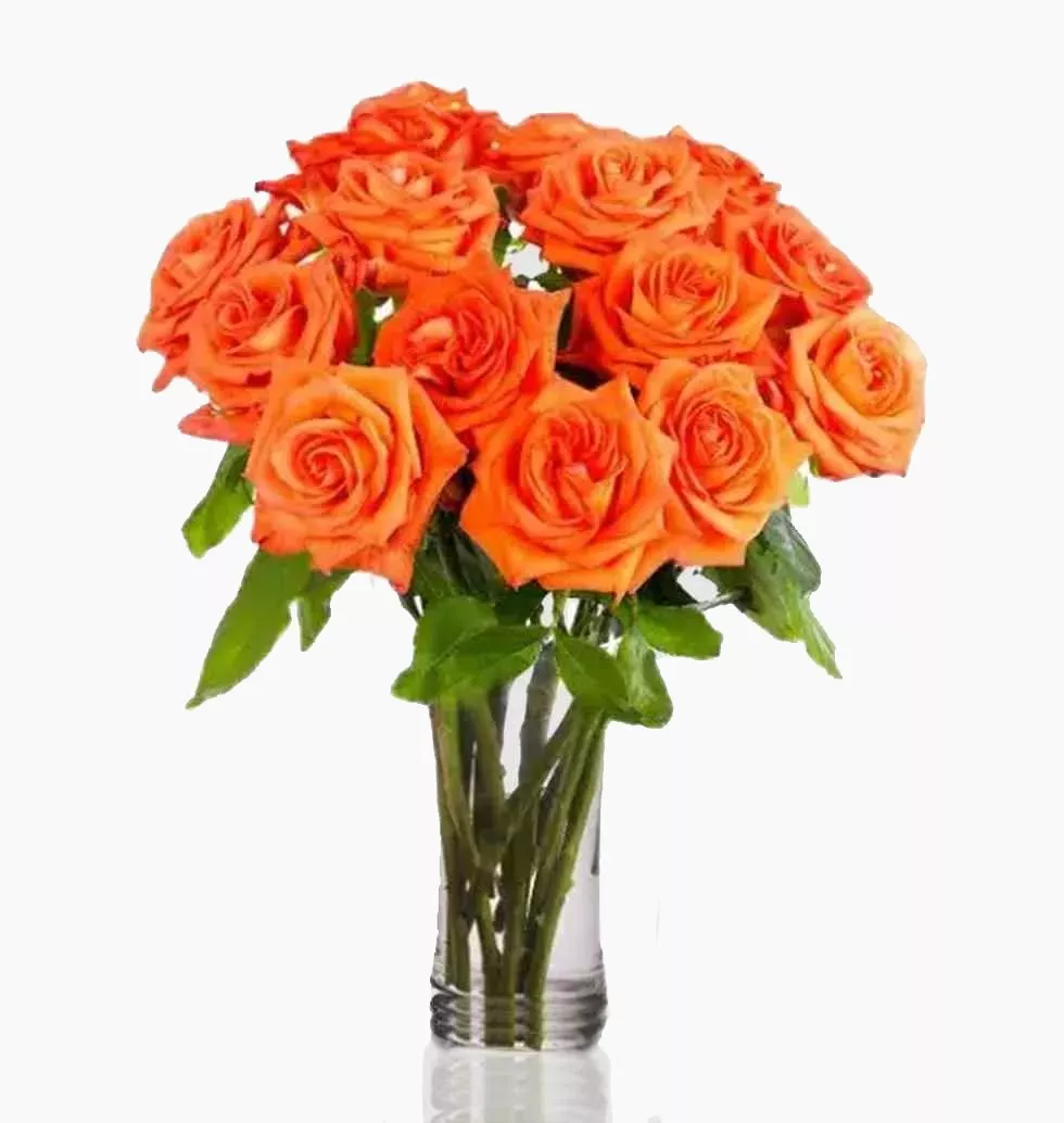 Artistic Orange Roses