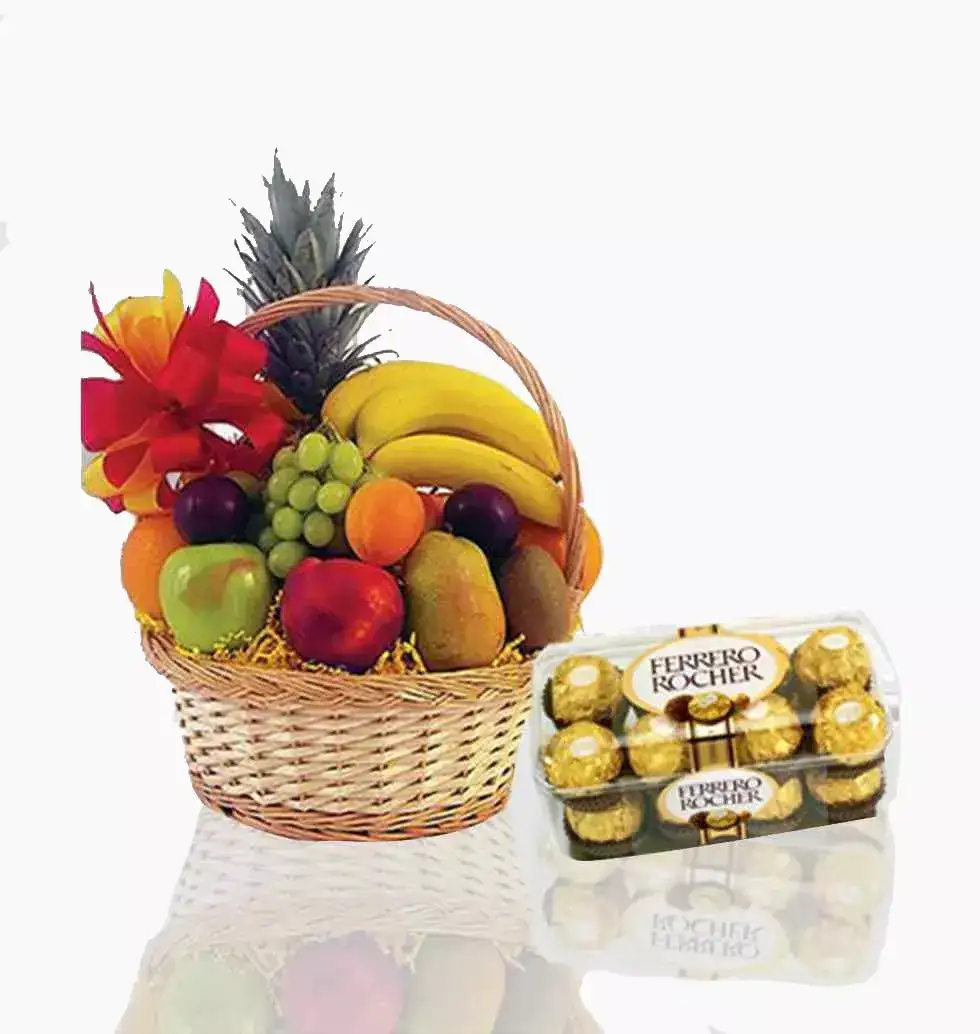 Fruits And Chocolates Combination