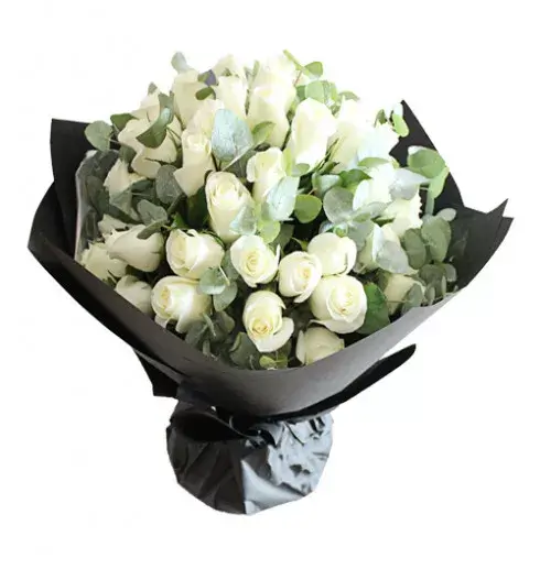 Magnificent White Roses