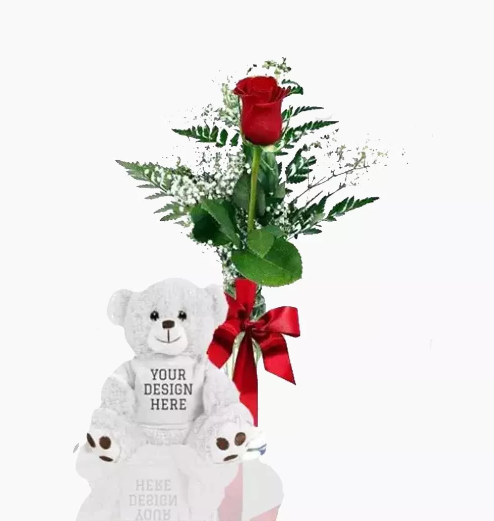 Rose With Teddy
